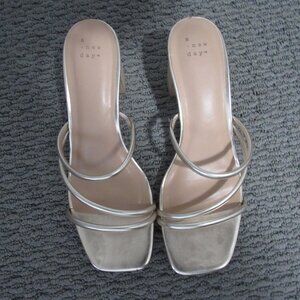 A New Day Gold Strap Heels